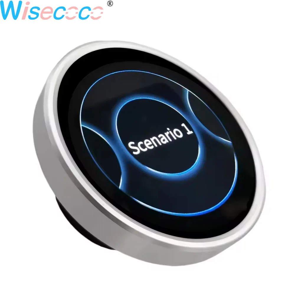 

Wisecoco 2.1 Inch Rotary Konb Display 480x480 IPS 400Nits LCD Knob Screen ESP32 Encoder Knob Displays for Smart Home Control