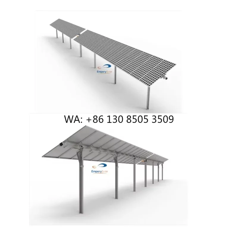 Solar Panels Installed Ground Mounted Tracking System