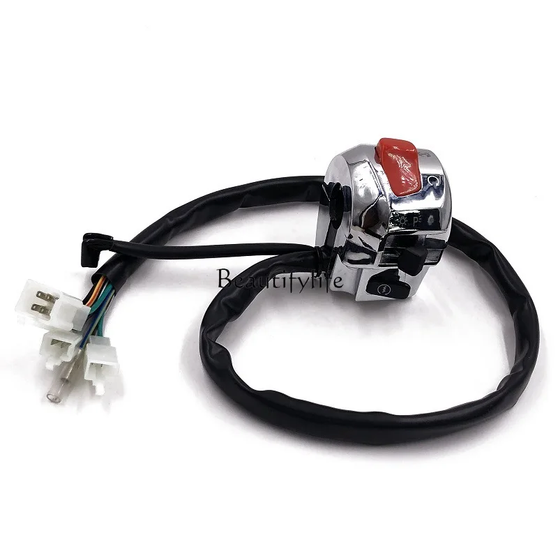 

Motorcycle accessories switch chrome hand handle accessories headlight switch