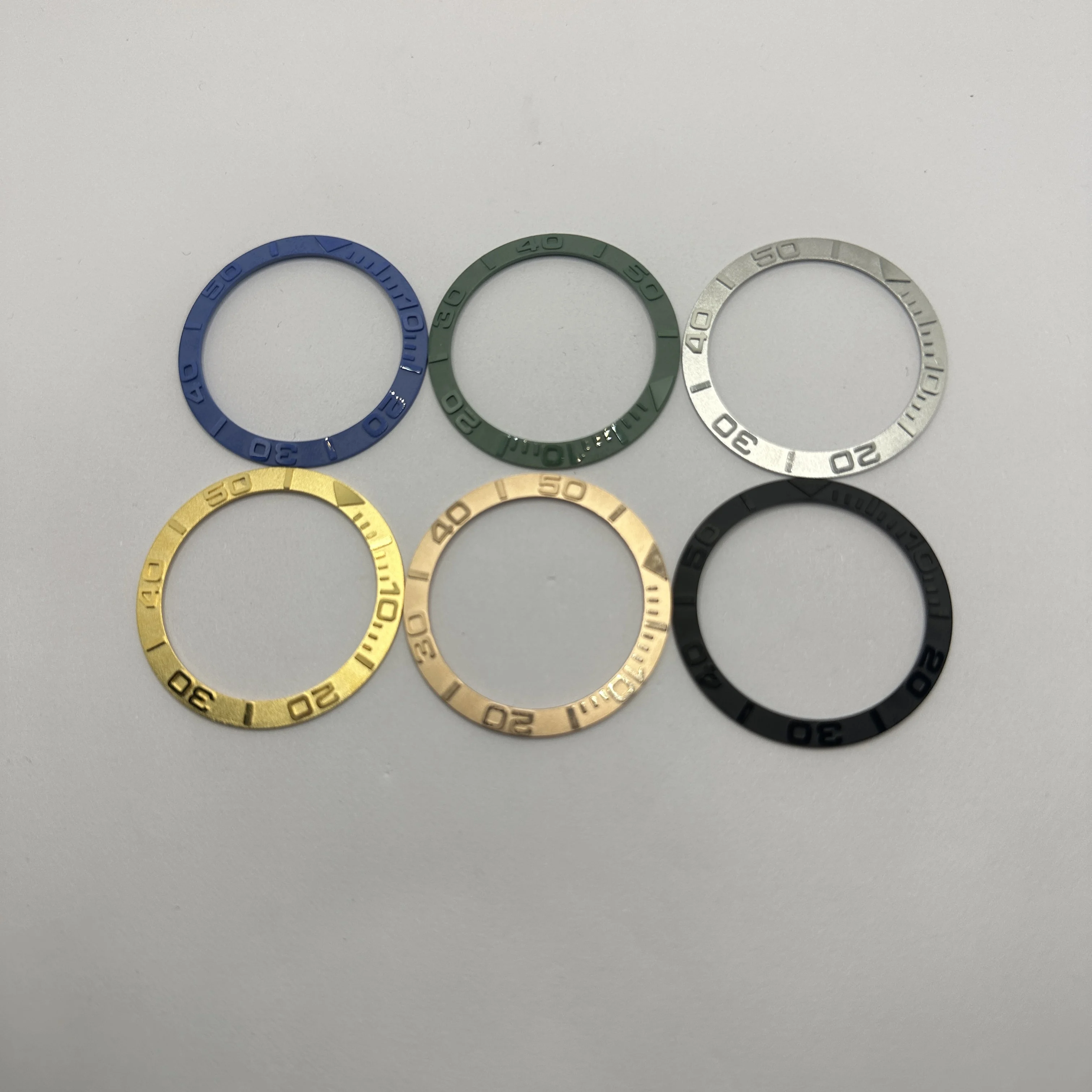 Replacement Ceramic Bezel for Yacht-Master Series Watch Accessories with Raised Numerals Case Ring Size 38*30.7mm