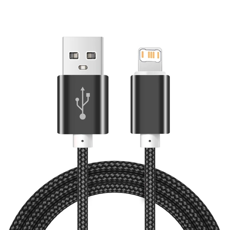 Original USB Fast Charging Cable For iPhone 11 12 13 Pro XS Max X XR 6S 7 8 14 Plus Nylon Braided Wire Quick Charger Data Cables