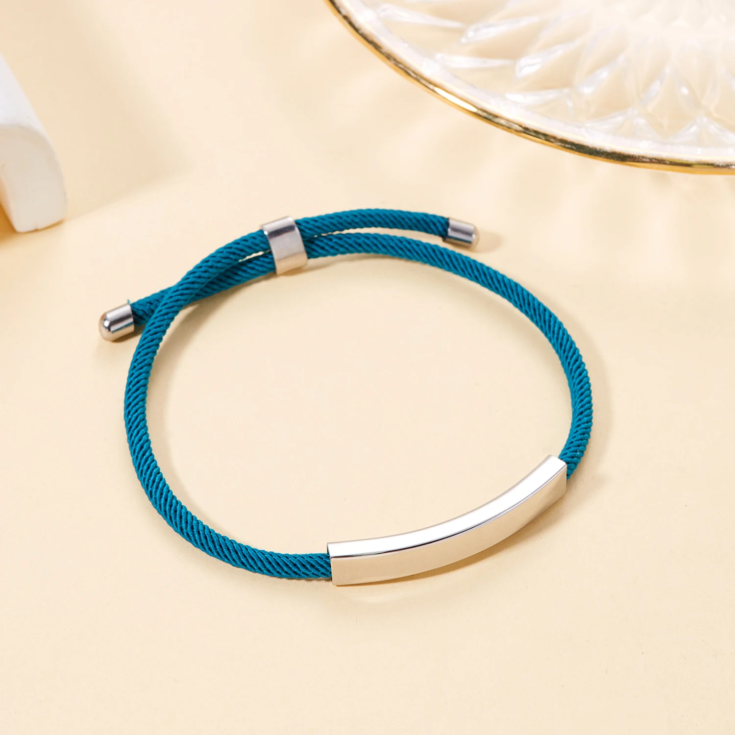 Personal isierte Herren Armband maßge schneiderte Seil Kette Armreif Edelstahl Name Datum Text graviert Armband Geburtstags geschenk für ihn – Detail 17