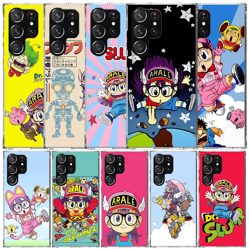 Arale Dr Slump Soft Cover for Samsung Galaxy S25 Edge S26 S24 S23 Ultra Phone Case S22 S21 Plus S20 FE Print Pattern Shell Galax