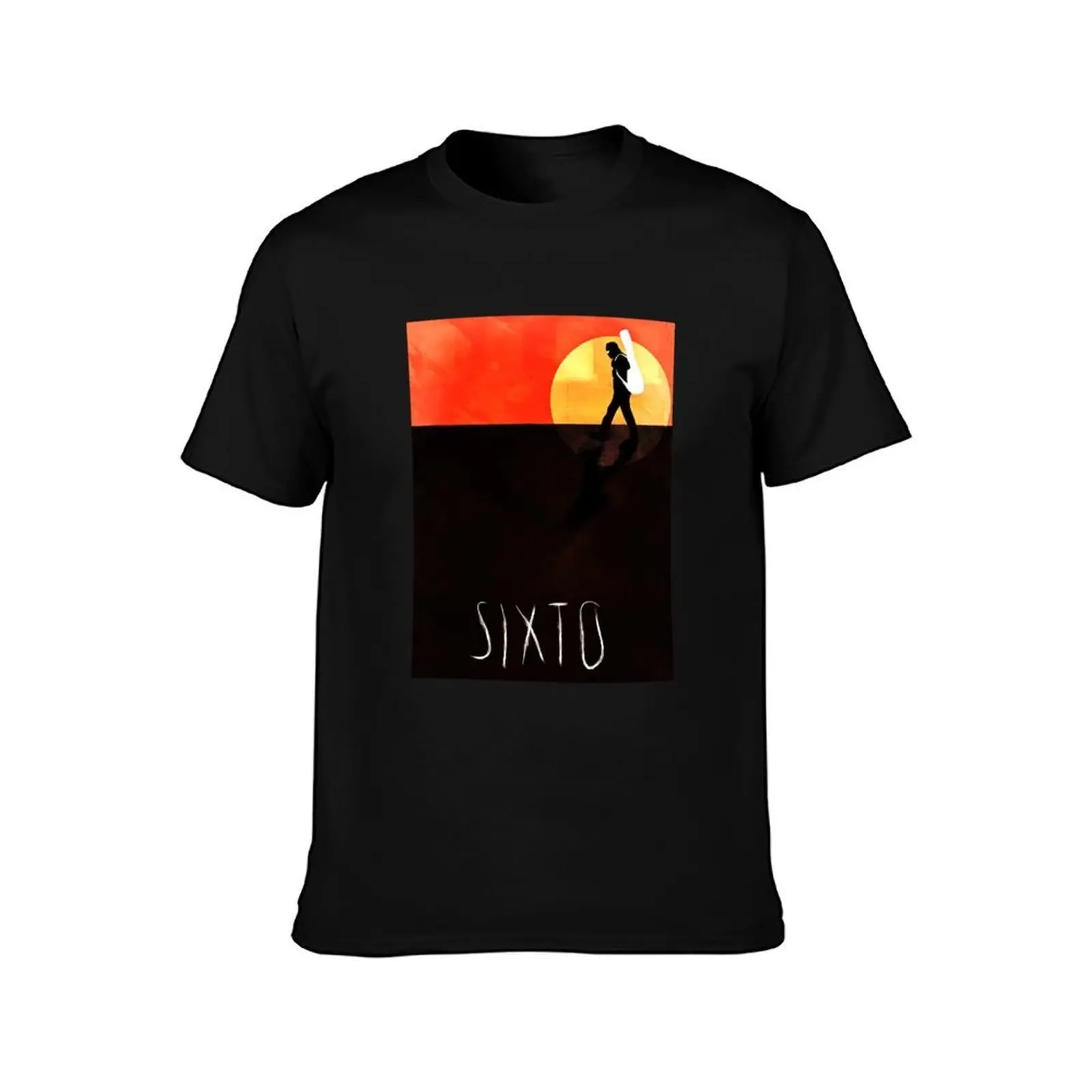 sixto rodriguez rock T-Shirt, Summer Casual Cotton Tee, Oversized Streetwear Tops, Vintage Graphic Print, Loose Fit Short Sleeve