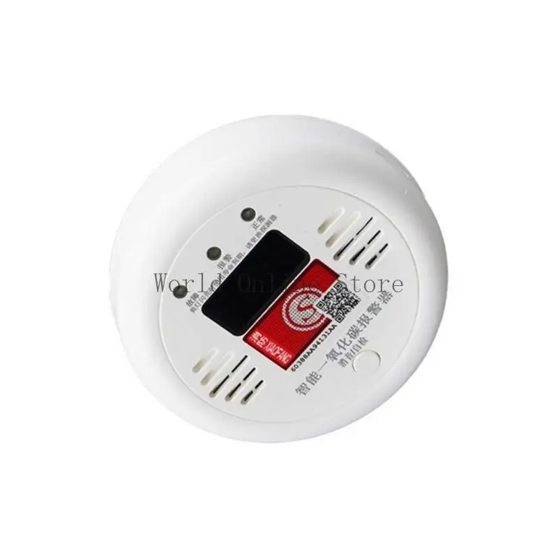 Allarme monossido carbonio portatile con avvisi vocali visualizzazione digitale Dispositivo rilevatori gas wireless