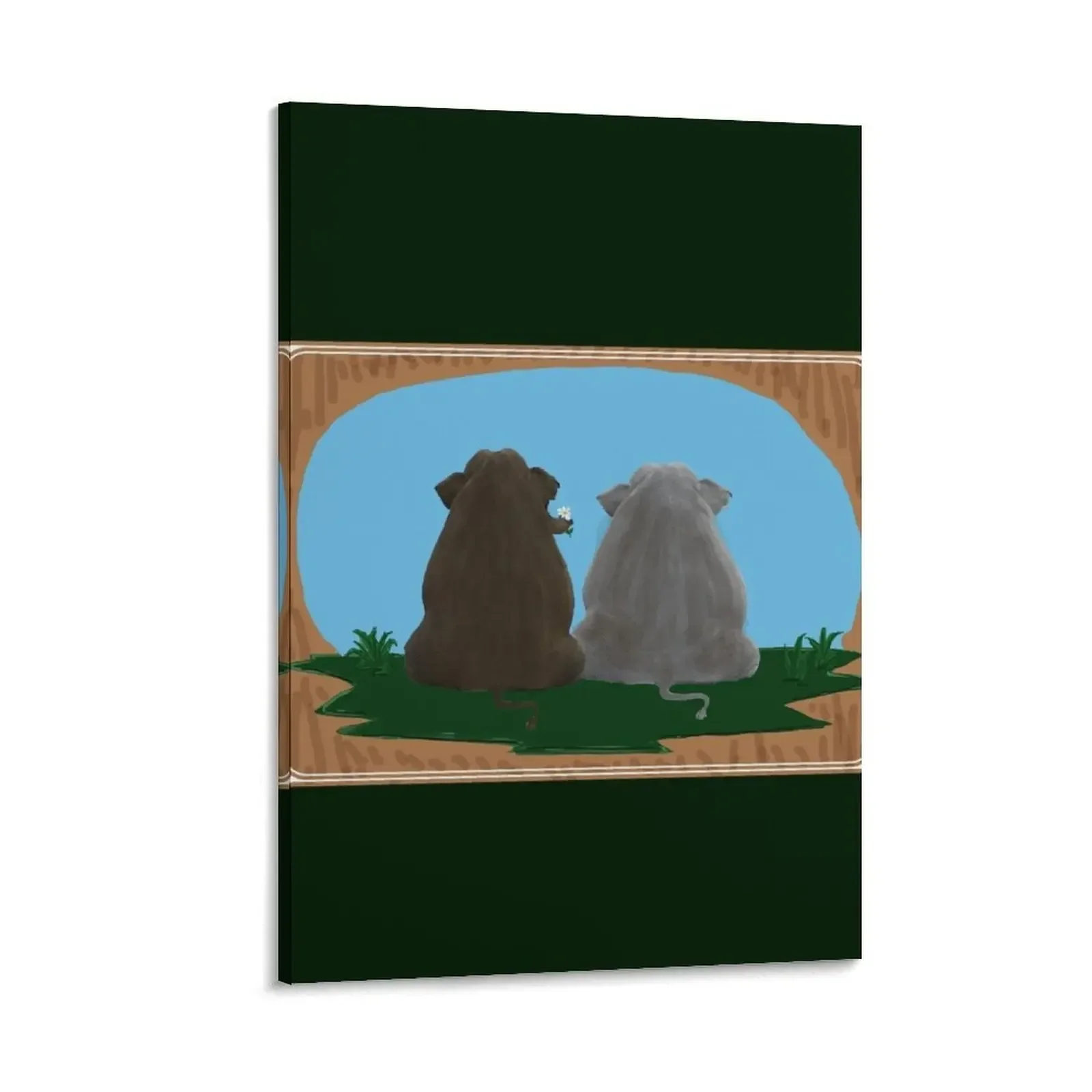 

RELATIVES OF THE NCIS elephant in the room ORIGINAL-FIRST DATE Canvas Painting wall art canvas painting cute room decor