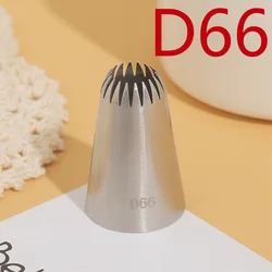 #D66 18-tooth Stainless Steel DIY Icing Piping Tips Cupcake Cake Cream Piping Nozzle Cookie Parsty Fondant Cake Decorating Tool