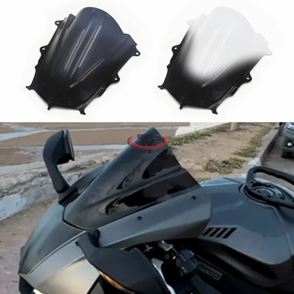 

Ветрозащитный экран для мотоцикла Yamaha YZF1000 R1 2015-2016-2017, спойлер для ветрового стекла, дымчато-черное градиентное ветровое стекло