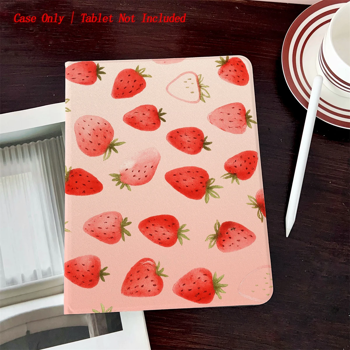 

Магнитный чехол для ipad ferlPad 11th A16 pro Air 13 11 M3 M2 M4 Funda Cover для фруктов, клубники, стиль с принтом