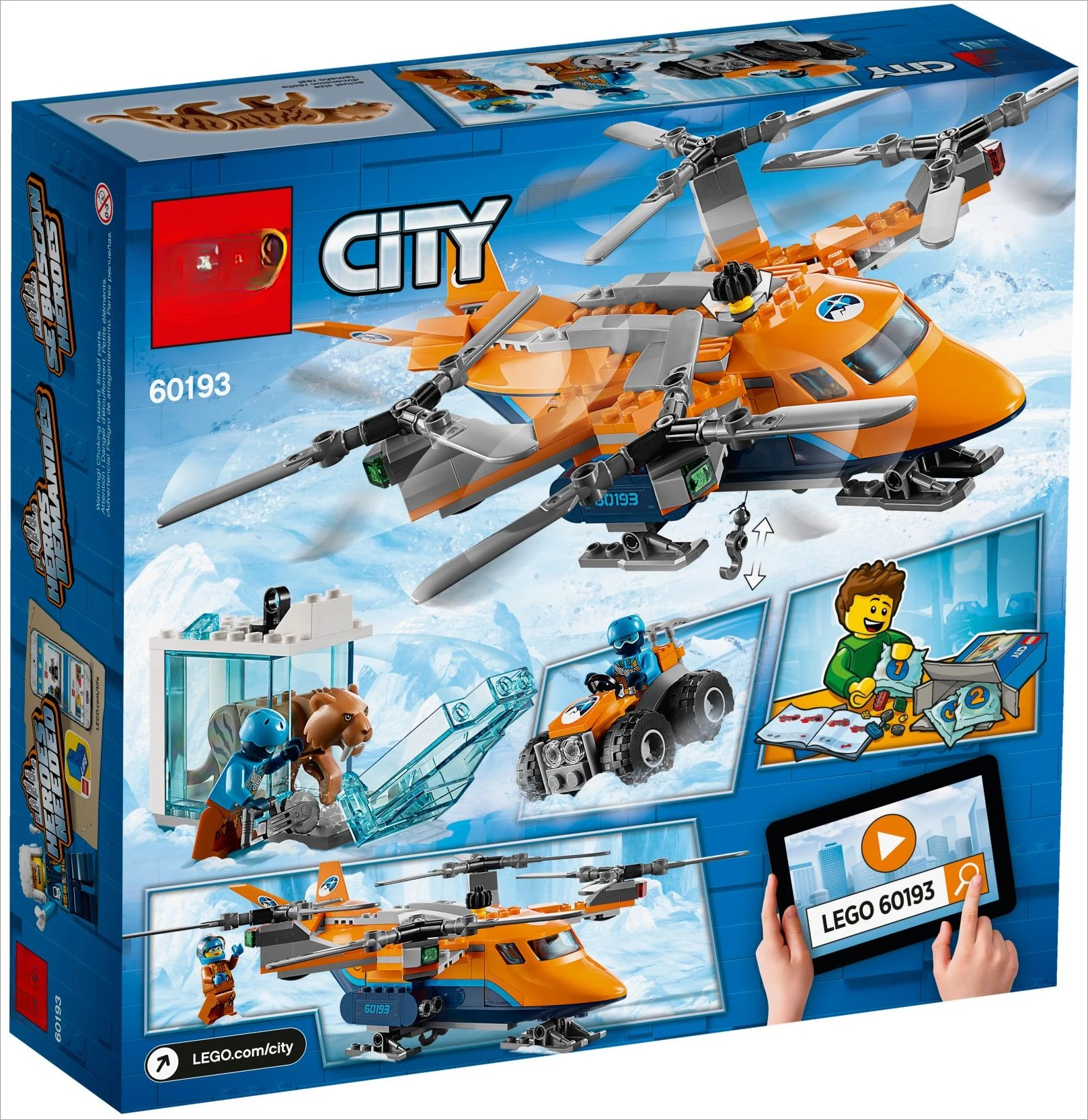 277 pcs Arctic Air Transport 02109  city series building block 60193 for Children Toy Bricks for Kids