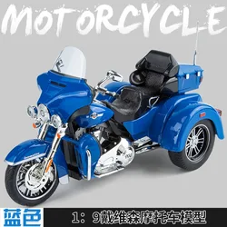 1:9 Harley D-v modello in lega di moto simulazione triciclo giocattolo per bambini decorazione di tendenza