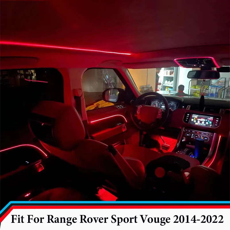 

Оригинальная версия формы 1:1 атмосферная лампа подходит для Range Rover Sport Vouge 2014 - 2022 атмосферная лампа управление экраном