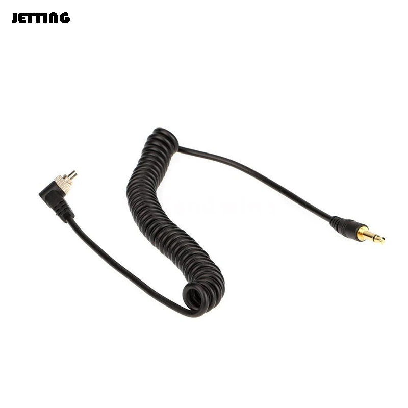 new Camera Flashes Accessories 3.5mm to Male PC Flash Sync Cable Screw Lock for Trigger Studio Light