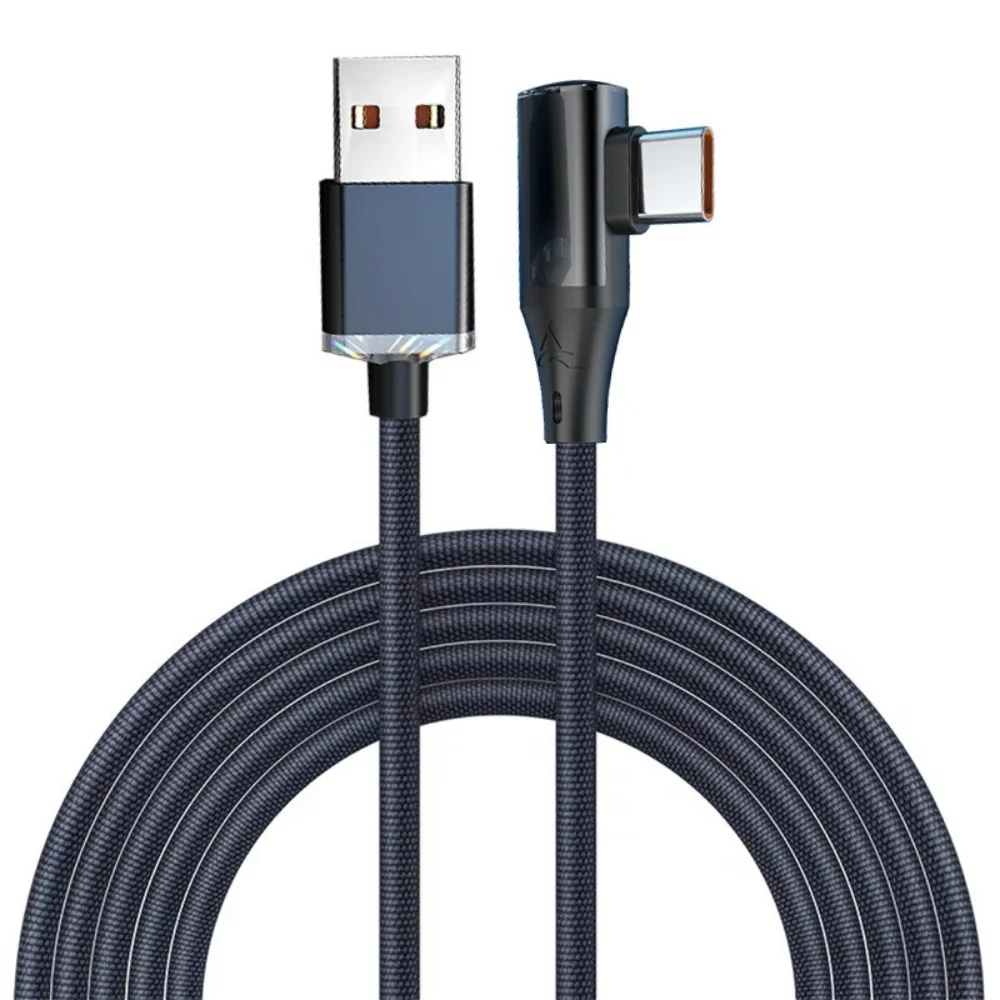 120W USB-C-Kabel, 90-Grad-Winkel, USB-auf-Typ-C-Ladekabel, schnelles Ladekabel für iPhone, Xiaomi, Huawei – Detail 12
