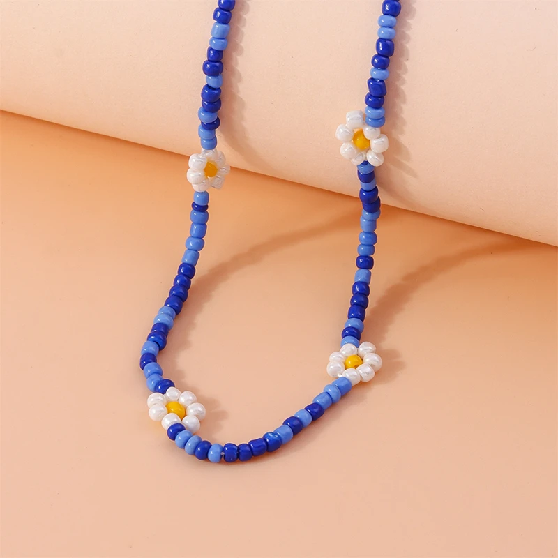 Mode handgemachte bunte Perlen Halskette für Frauen Mädchen Party Festival Schmuck Dekoration – Detail 8