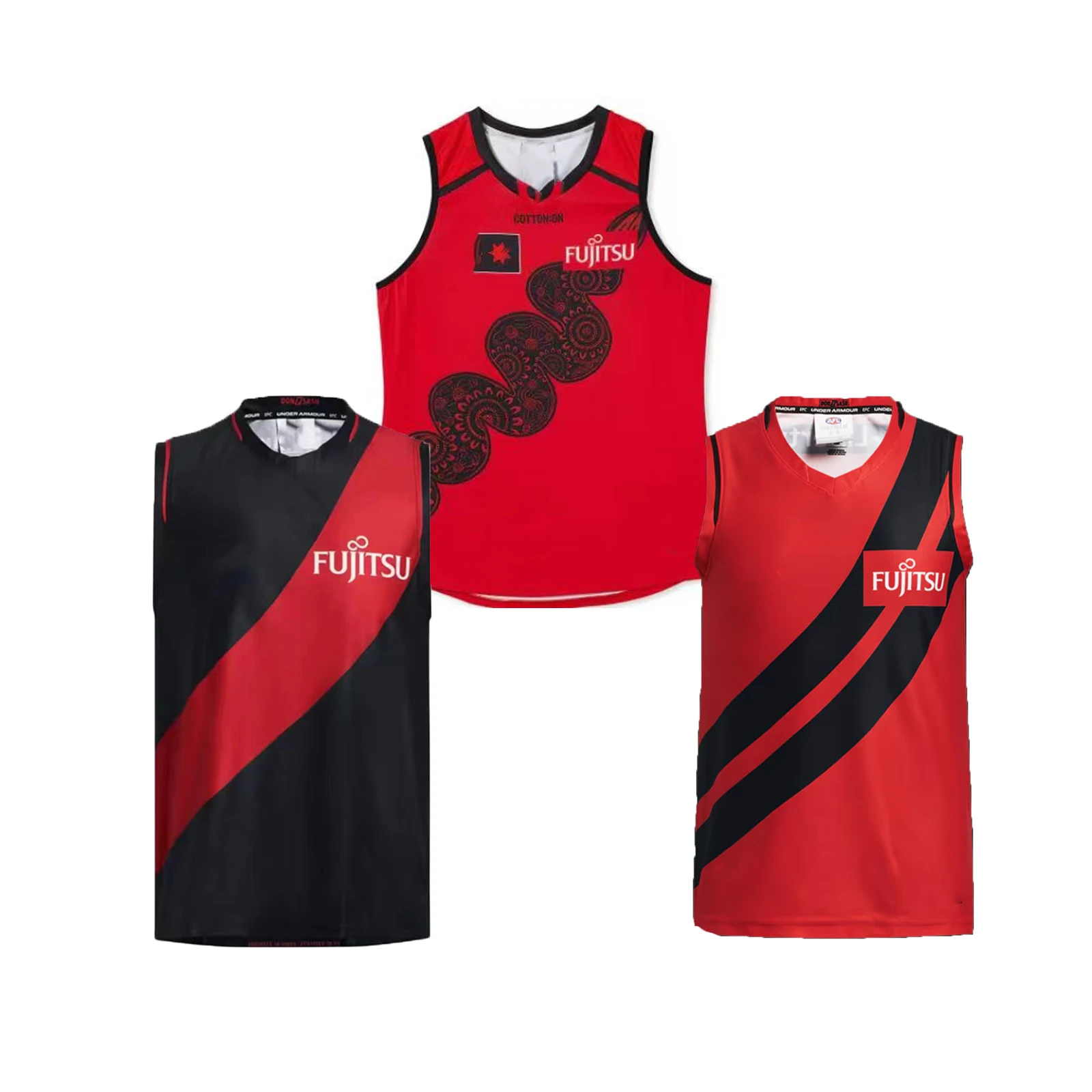 

2024 Essendon Bombers 2023 Authentic Mens Home/Indigenous/Clash GUERNSEY