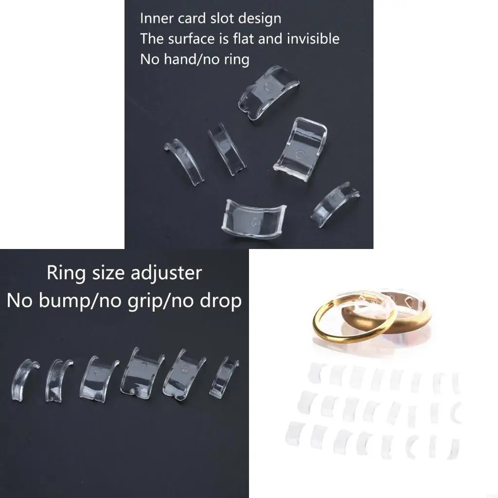 195C Silicone Ring Resizing Solution Adjustable Ring Guard Fitter Jewelry Sizer Tool