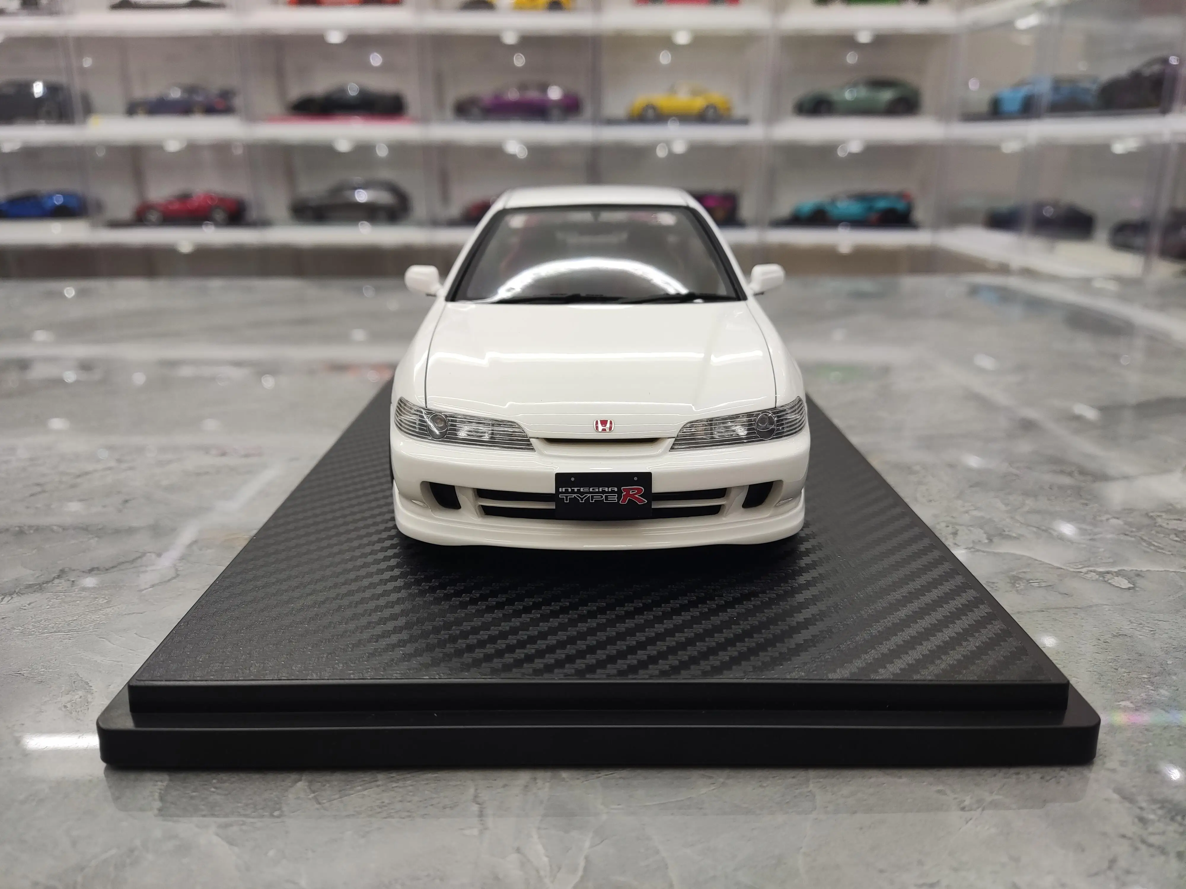 IG 1:18 DC2 INTEGRA TYPE R White JDM Simulation Limited Edition Resin Metal Static Car Model Toy Gift