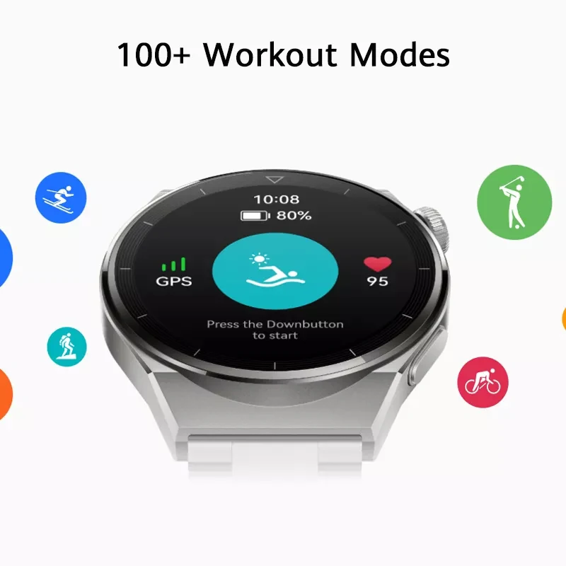 New Huawei Watch GT3 Pro Watch Sport Intelligent Bluetooth Call Blood Oxygen Detection Heart Rate Monitoring Long Battery Life