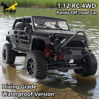 MN MODEL 1:12 Panda RC 4X4 Diving Wading Off-road Car Rock Crawler All Terrain Vehicle Buggy SUV Climbing Truck Toy for Adult