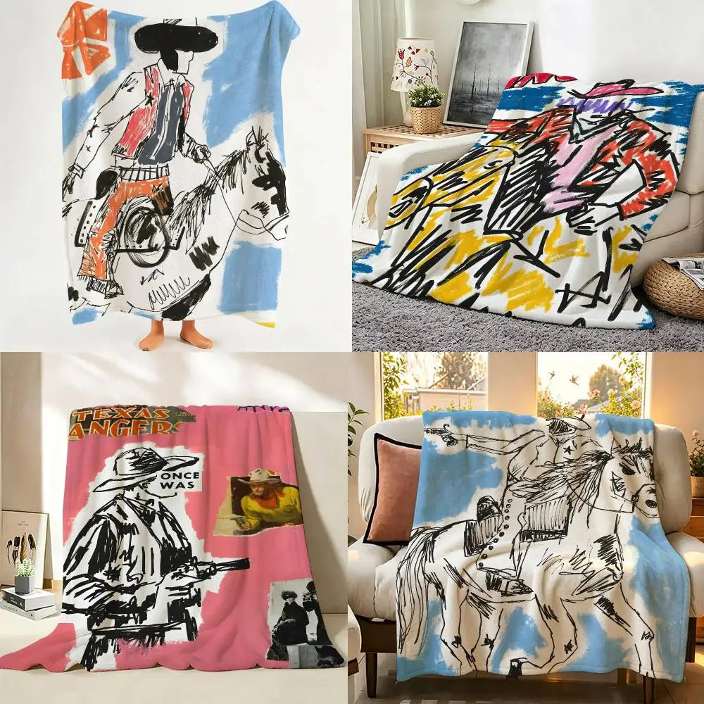 Artist Modern C-Caitlin Flood-Molyneux Throw Flannel Throw Blanket Suitable warm for Sofa、Living Room、Bedroom soft