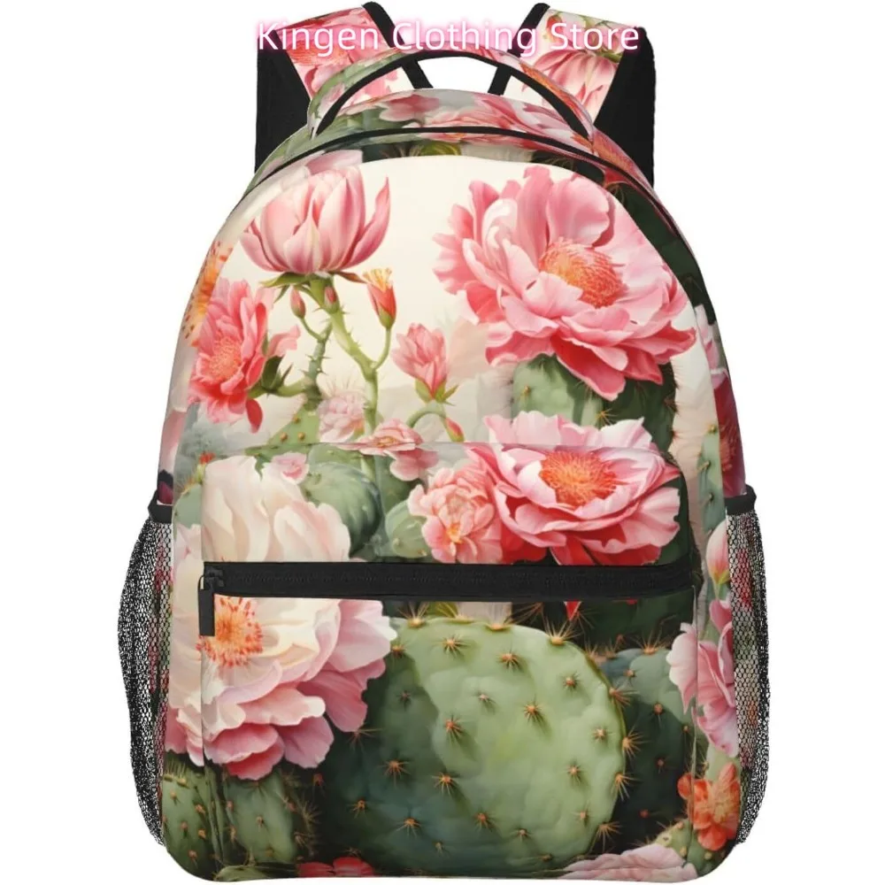 

Сумка для ноутбука «Снова в школу», легкий рюкзак для ноутбука с рисунком кактуса, легкий многоцелевой дорожный повседневный рюкзак унисекс