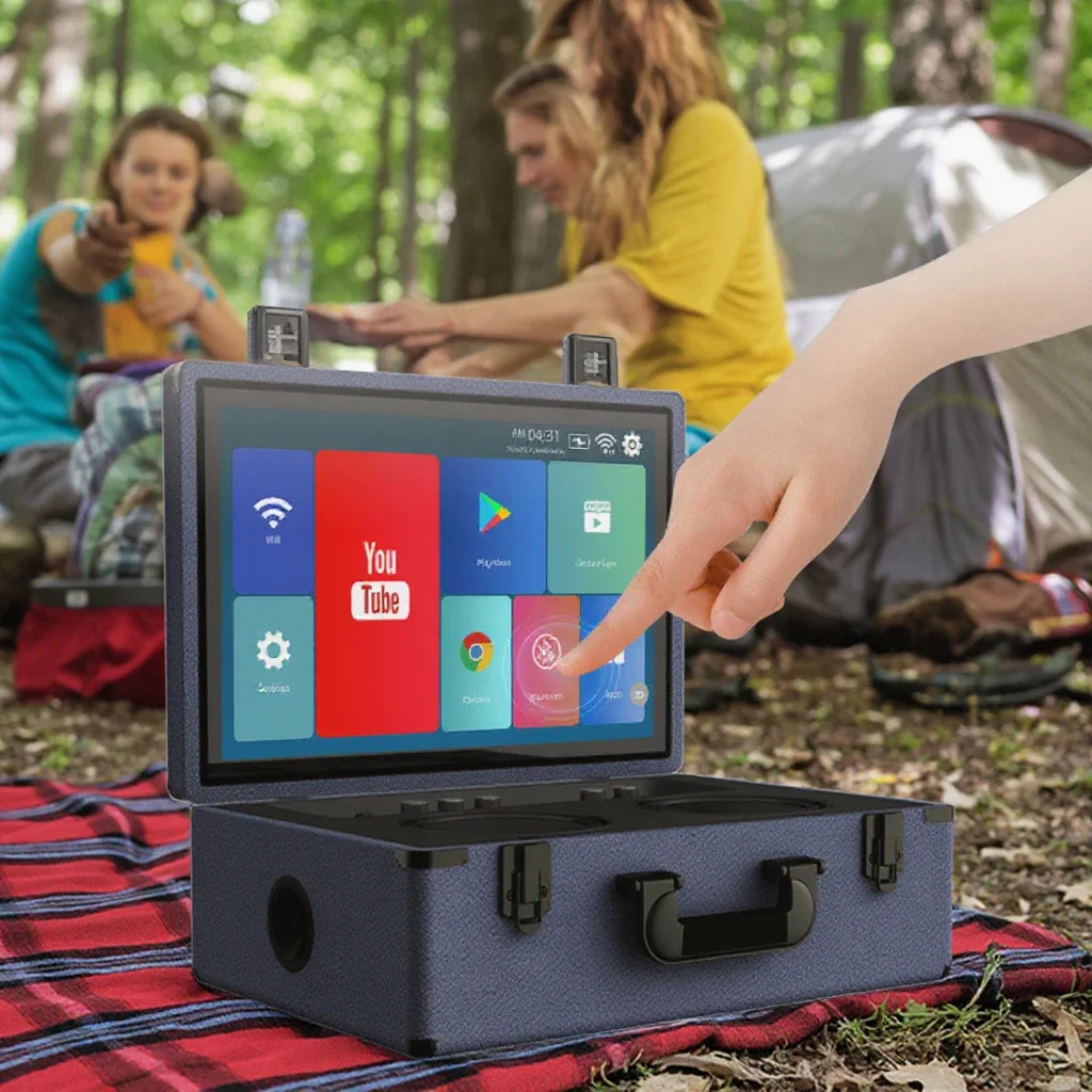 60W 15.6'' Explosion-Proof Touch Display Screen Song Ordering Android All-In-One Machine Handheld Multifunctional Smart Speaker