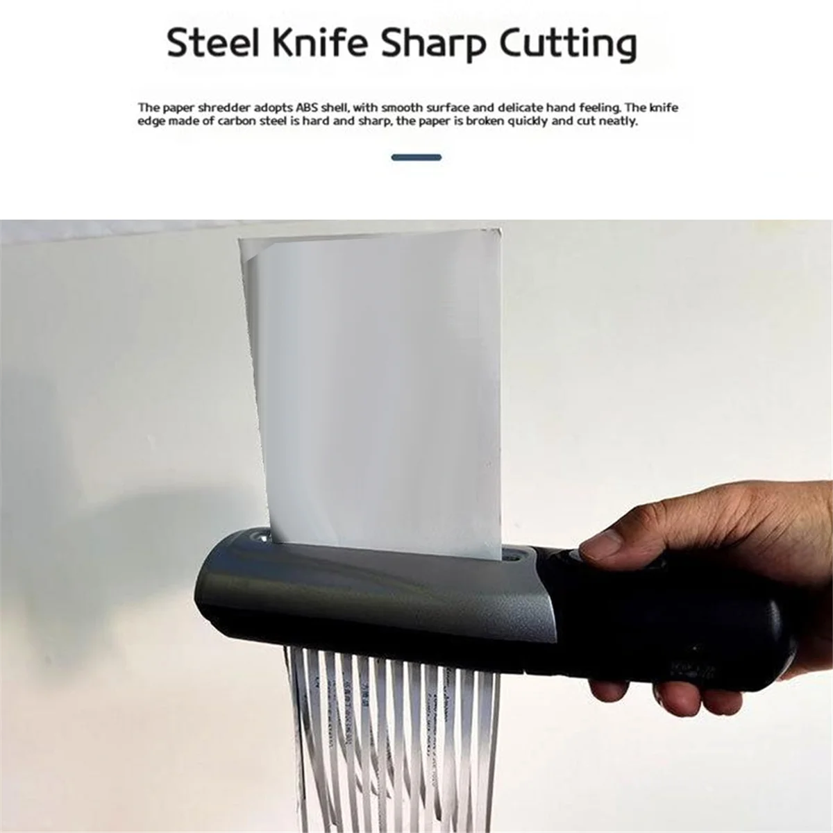 IYBBW-Usb Portable Paper Shredder Multifunctional Mini Electric Paper Shredder Document Strip Cutter Office Stationery