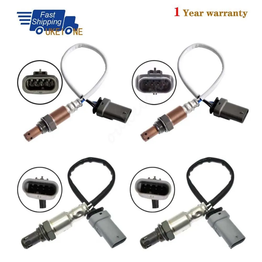4Pcs For Cadillac Escalade Chevrolet Silverado 1500 Suburban Tahoe Gmc Sierra 1500 Yukon Lambda O2 Oxygen Sensor Up Downstream