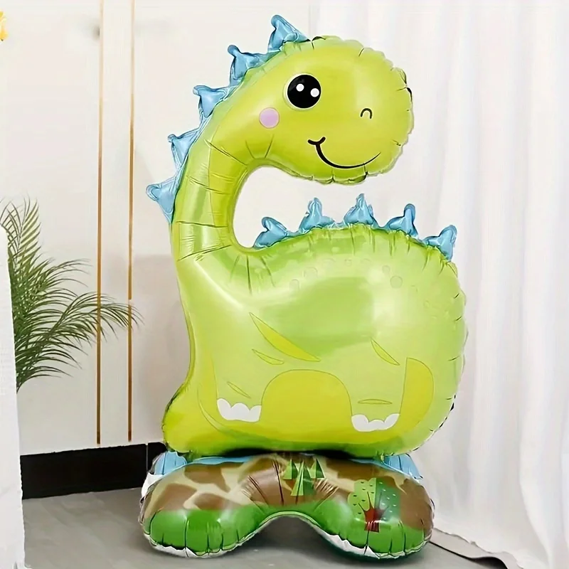 3/1pcs Fashion Green Birthday  Forest Party Dinosaur Aluminum Film Balloon Set For Children's Party Decoration Dinosaur Balloon