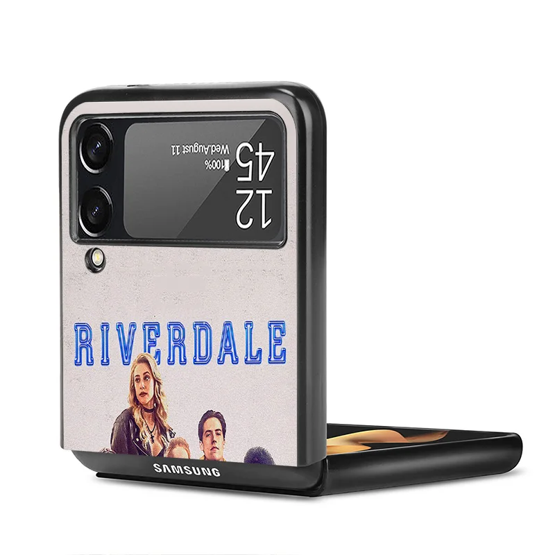 Hard Phone Cases For Samsung Z Flip 6 5 4 3 Galaxy Flip6 5G Flip5 Flip4 Flip3 Riverdale South Side Serpents PC Black Matte Cover