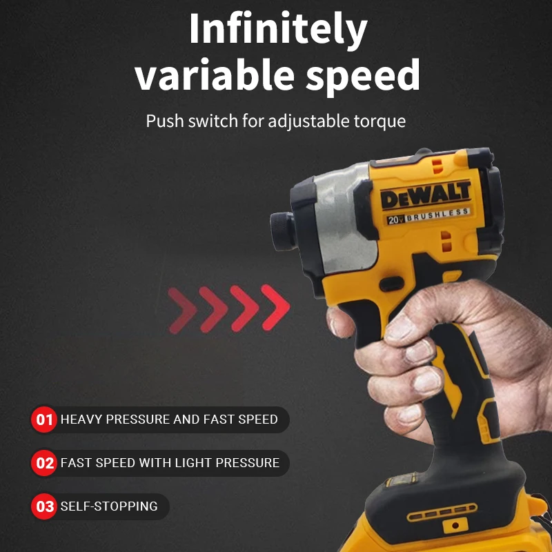 Dewalt DCF850 Impact Driver Electric Drill Brushless Cordless 3250RPM Screwdrivers High Torque Power Tools For Dewalt Battery