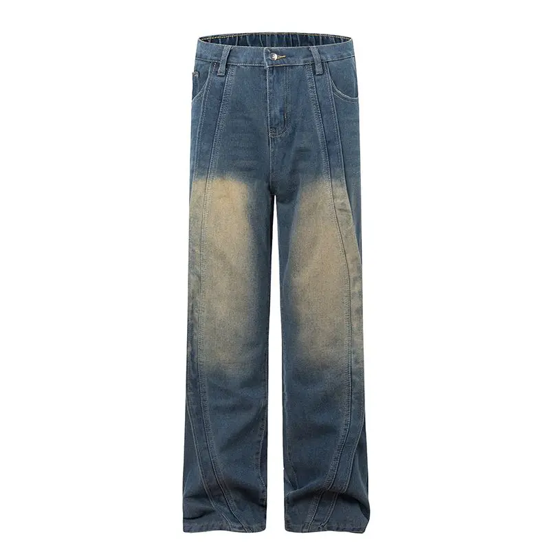 

Женские джинсы с высокой талией, свободные, широкие штанины, длина в пол, новая весенняя модель, удобные, прямые, джинсовые брюки