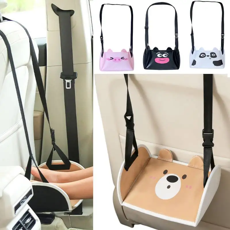 Adjustable Hanging Footrest Non-Slip Portable Leg Support Hammock Auto Backseat Suspension Footstool Car Interior Accessories