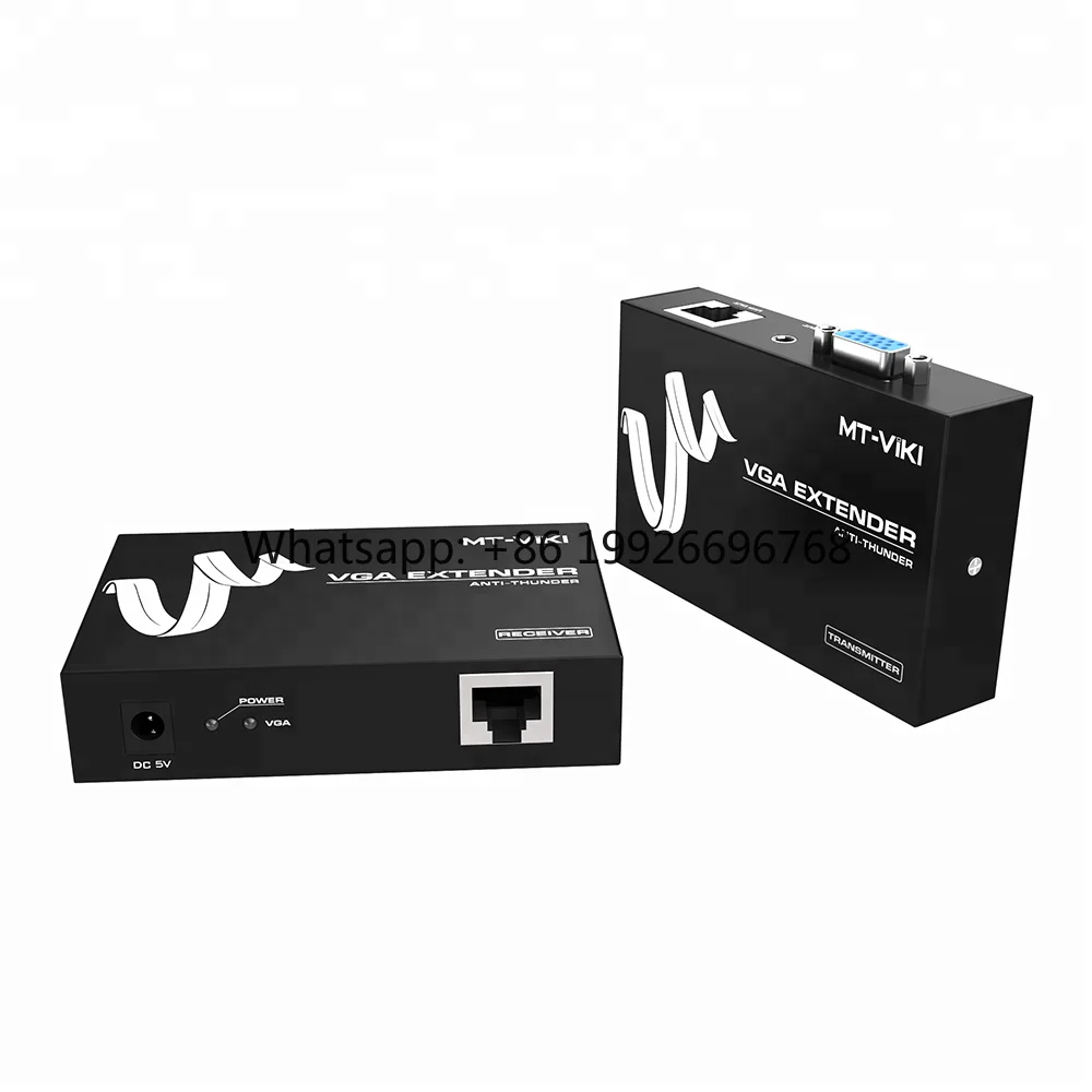 MT-100T 100m Audio and Video Rx Tx Rj45 Extender Vga Over Cat5E Lan Cable