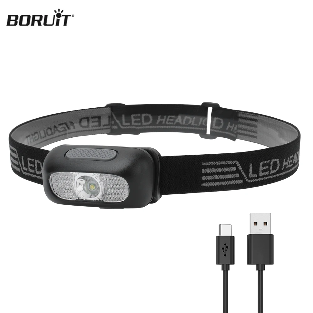 

BORUiT B7-1 Strong Light LED Headlamp Outdoor Fishing Head Flashlight Portable Lighting Camping Searchlight Headlight