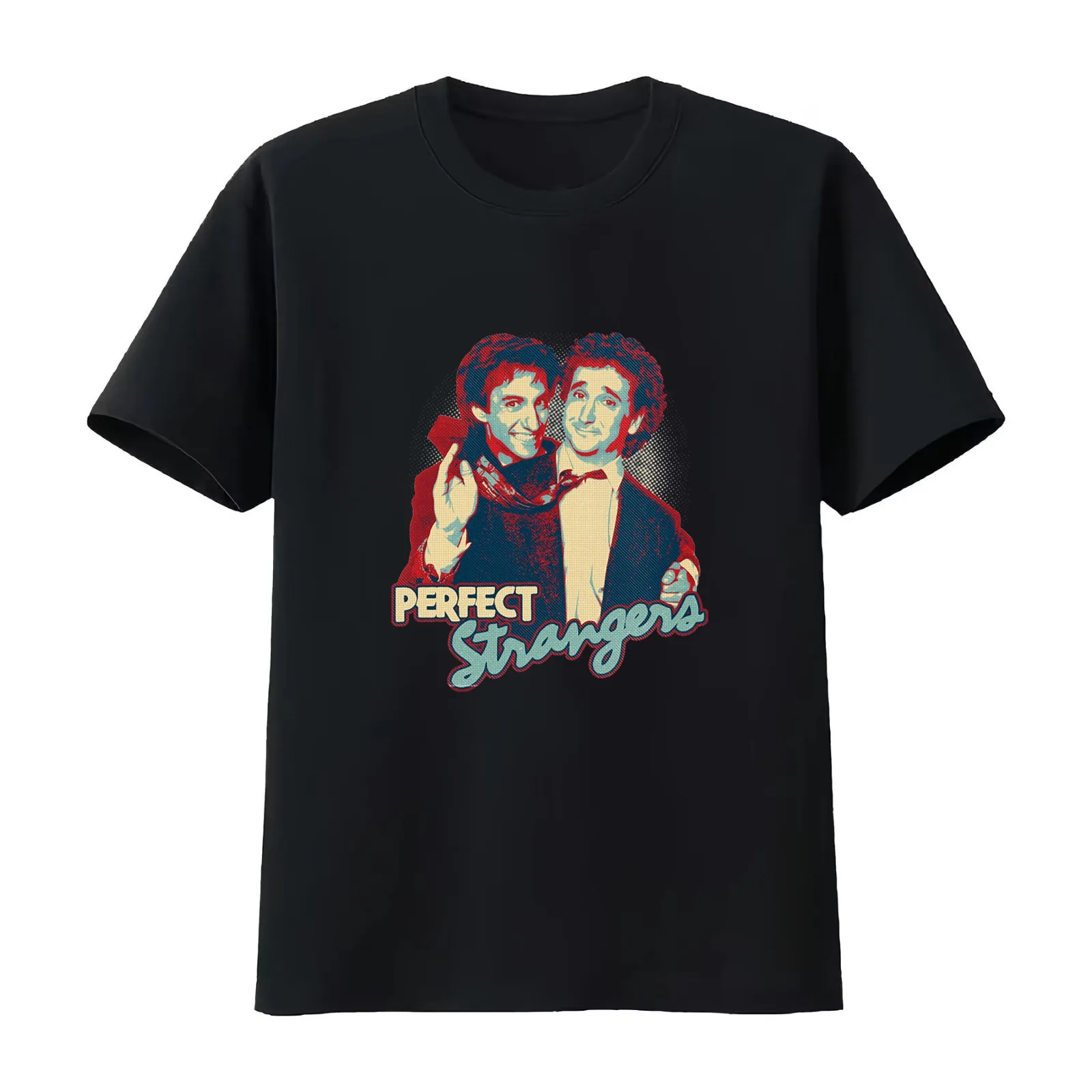 Perfect Strangers T-Shirt Summer Casual Cotton Tee Oversized Streetwear Tops Vintage Graphic Print Loose Fit Short Sleeve