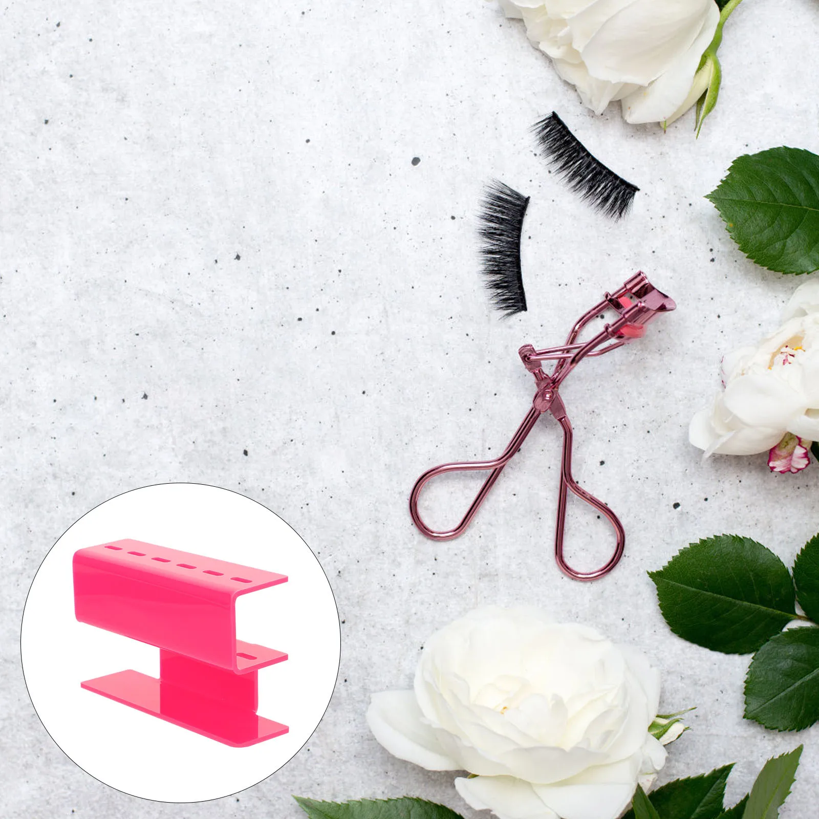 Acrylic Eyelash Extension Tweezers Storage Rack Sturdy Clear Lash Extension Tools Holder Compact Organizer Stand for Home