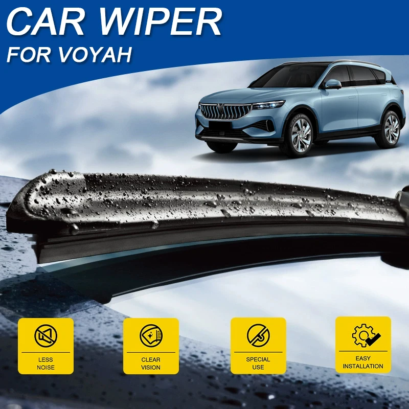 

2PCS Car Blade Windshield Rubber Wiper For VOYAH COURAGE DREAM FREE PASSION Cleaning Protect Auto External Accessory