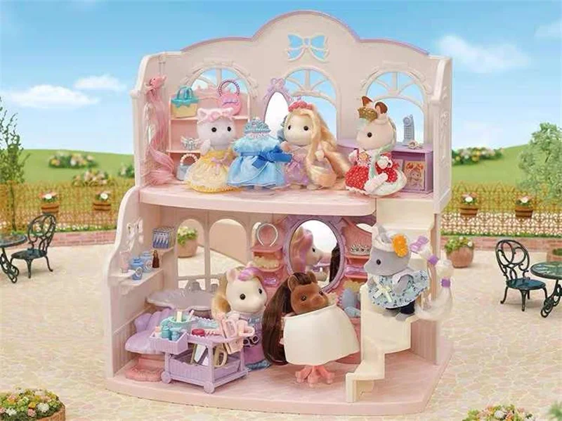 재고 Sylvanian Families 애니메이션 피규어, 귀여운 조랑말과 친구들 세트, 여아 장난감, 베이비 시리즈, Ternurines 인형 선물 장난감