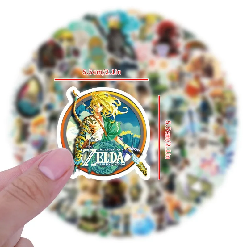 Gioco da 120 pezzi ‌ La leggenda di Zelda ‌   Cartoon Graffiti adesivi decalcomanie valigia computer portatile decorazione chitarra giocattolo classico per bambini