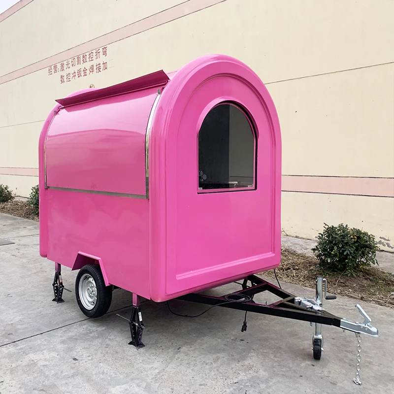 Food Trailer Stainless Steel Commercial Kitchen With Fryer Griddle Fridge For Street Food Vendor Business Operation Customized