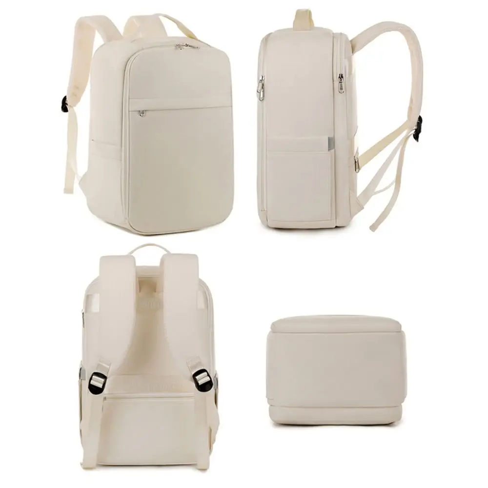 Large Capacity Business Backpack Waterproof Wide Straps Travel Laptop Rucksack Multi-Compartment Breathable Casual Shoulder Bag