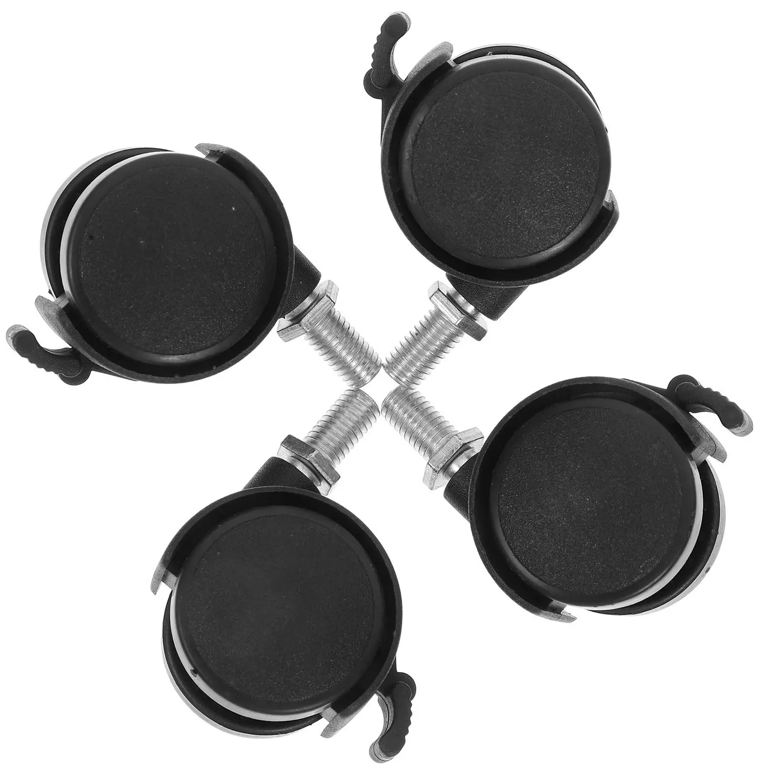 Universal Sturdy Furniture Caster Wheels for Planter and Storage Rack Mobility Brake Heavy Duty Nylon Office Accessories