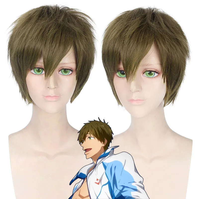 

Мужчины ролевые игры на Хэллоуин бесплатно! Makoto Tachibana Косплей Короткий термостойкий парик из синтетических волос