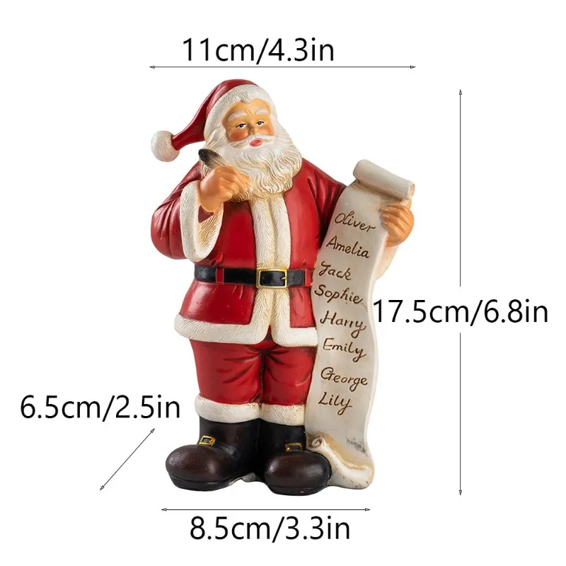 New Christmas Santa Claus Ornament Home Desktop Scene Arrangement Christmas Ornaments Adornos De Navidad Articoli Natalizi