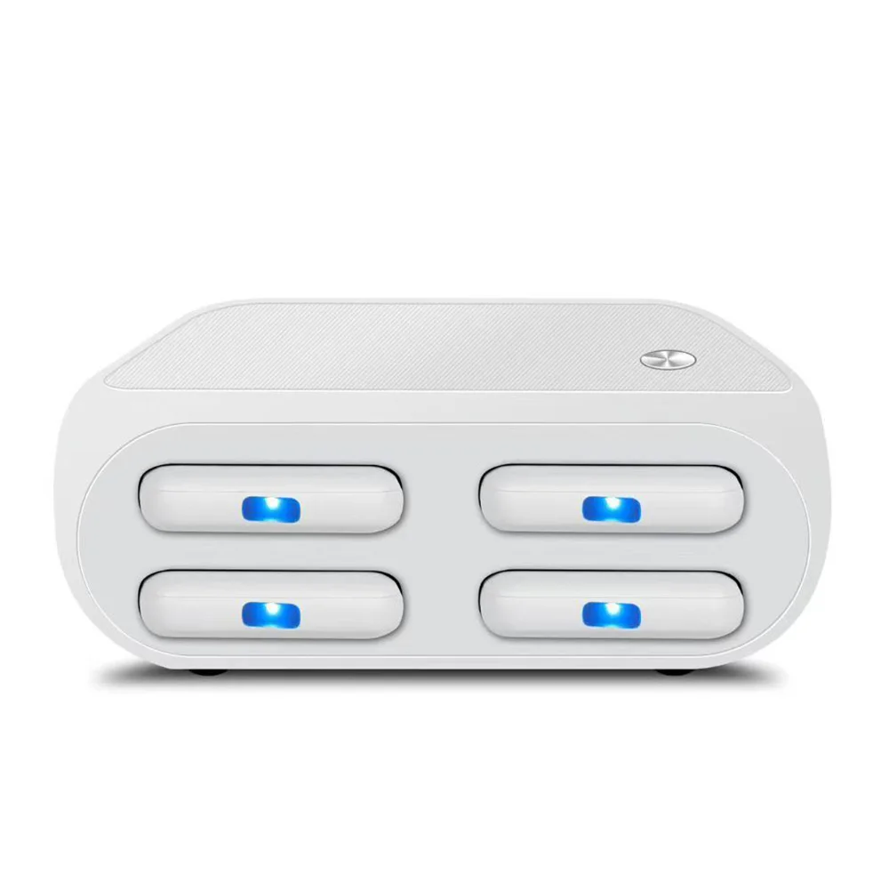 Domars Magnetic Shared Power Bank 4x8000mAh Portable Battery with PD22.5W Fast Charging and Built-in Data Cable