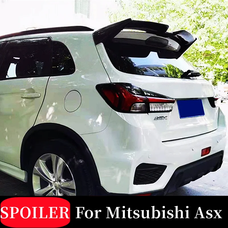 

Real Carbon Fibe Rear Roof Trunk Lid Car Spoiler Wings For Mitsubishi Asx 2013 14 15 16 17 18 19 20 Exterior Tuning Accessories