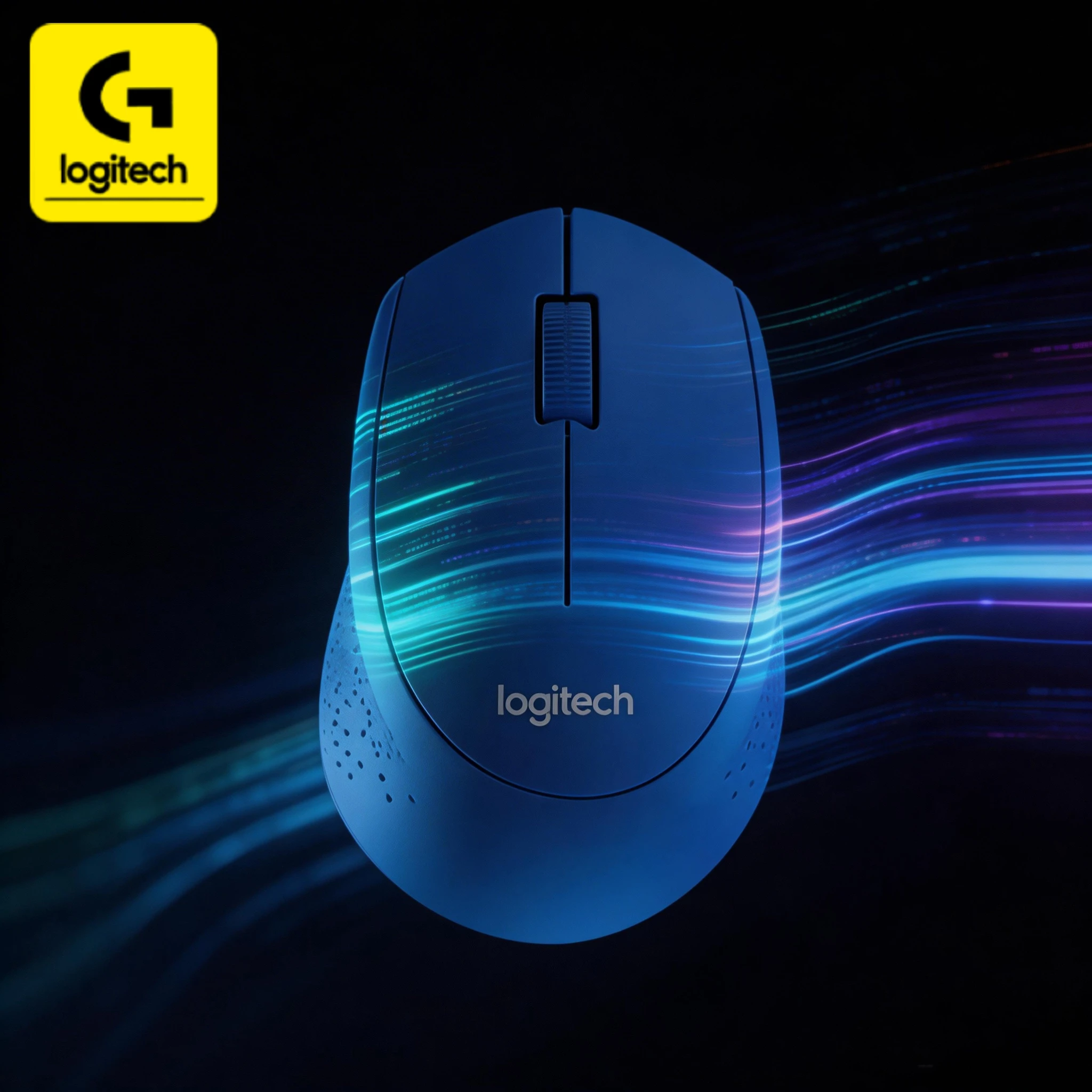 

Logitech M280 Ergonomic Wireless Mouse, 2.4GHz wireless transmission, seamless device switching across multiple devices