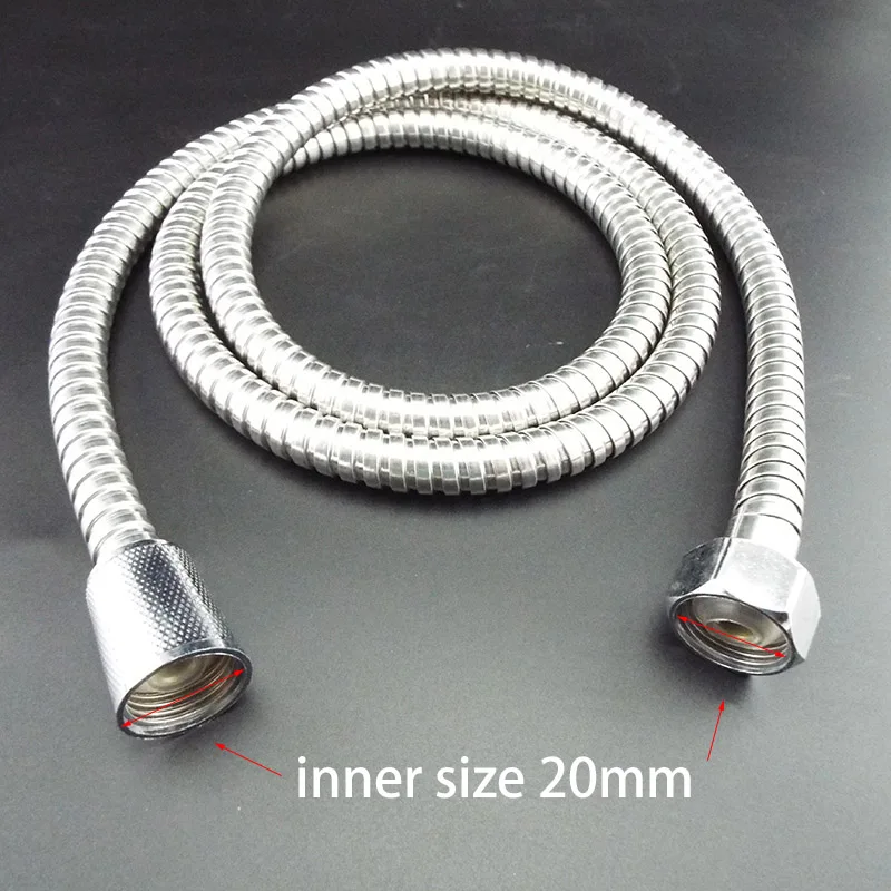 Flexible Shower Hose Plumbing 1.2m/1.5m/2m For Home Bathroom Shower Tube Washlet Extension Pipe Stainless Steel Hose